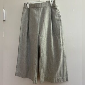 Wide leg cropped pants
